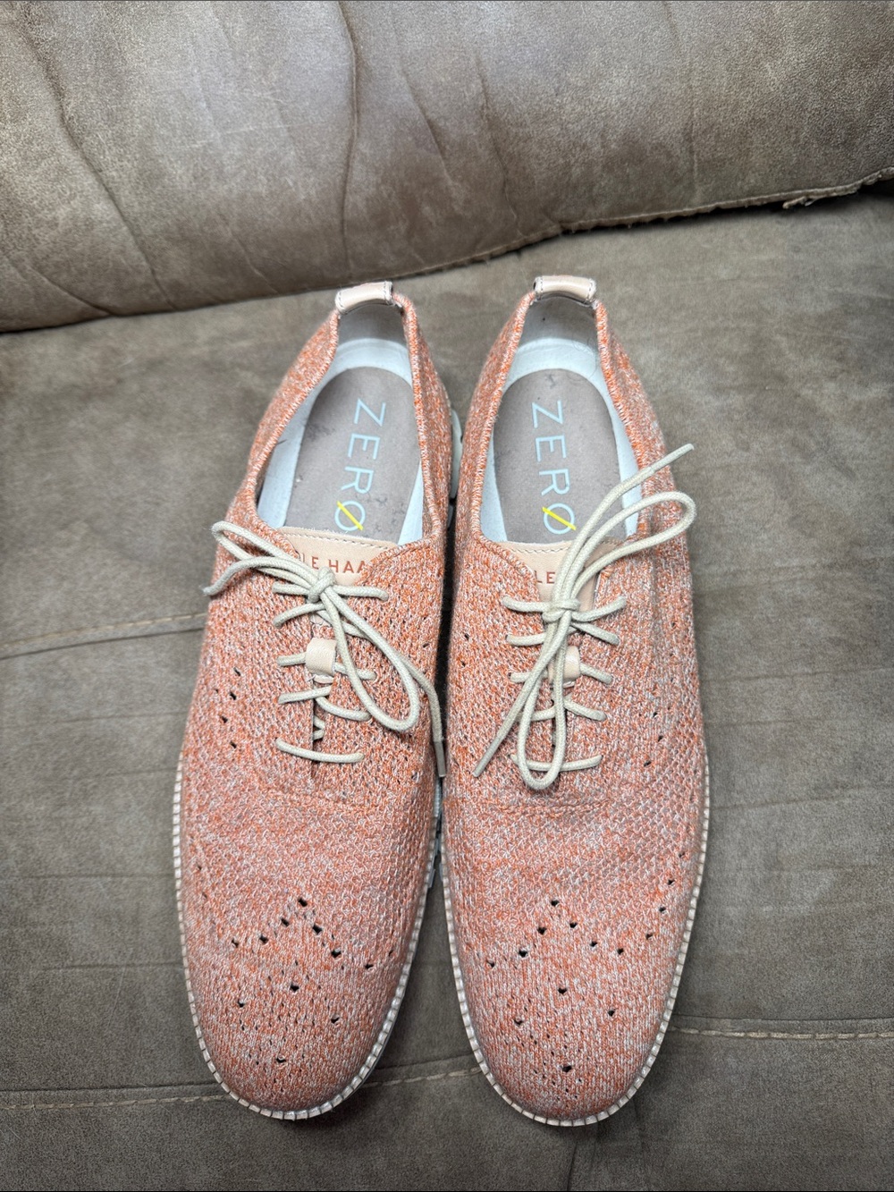Cole Haan Zerogrand Stitchlite Oxford shoes “Hawaiian Sunset” knit color